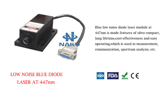 447nm Low Noise Blue Laser 1~80mW